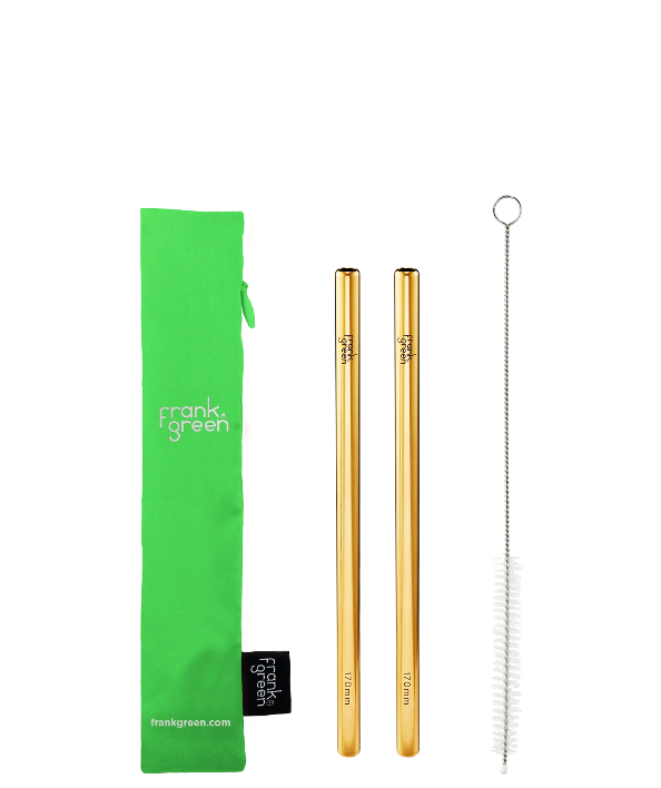 Frank Green 20oz/34oz Reusable Bottle Straw Pack - Neon Green