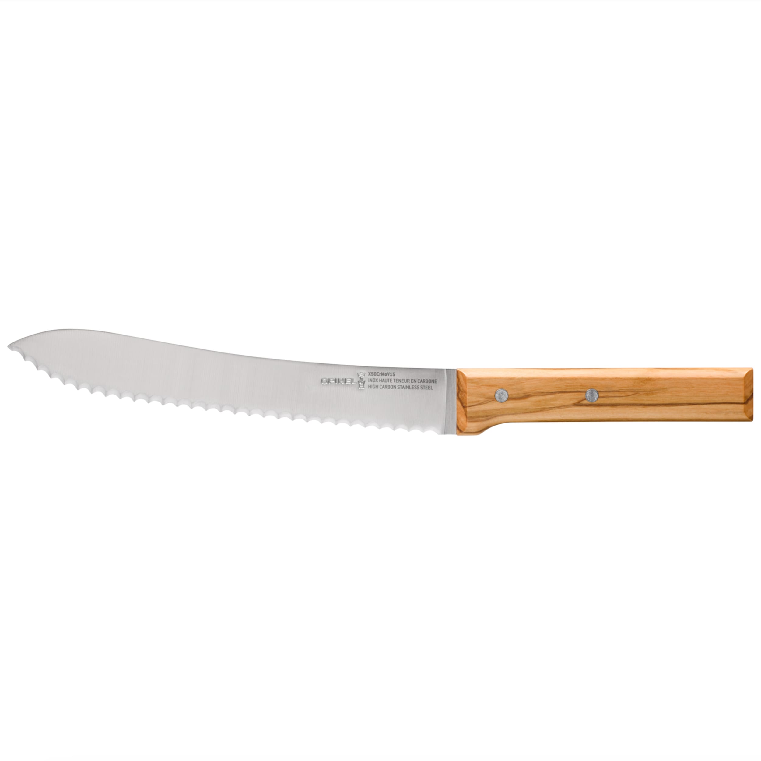 Opinel Parallèle No.116 Bread Knife Olive