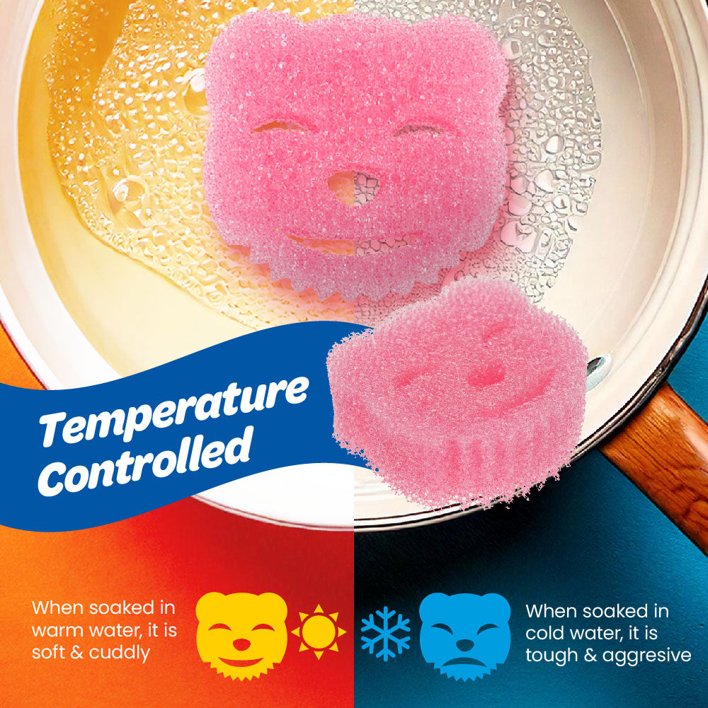 White Magic Scrubtastic Scrub & Wipe Sponge Original 3 Pack