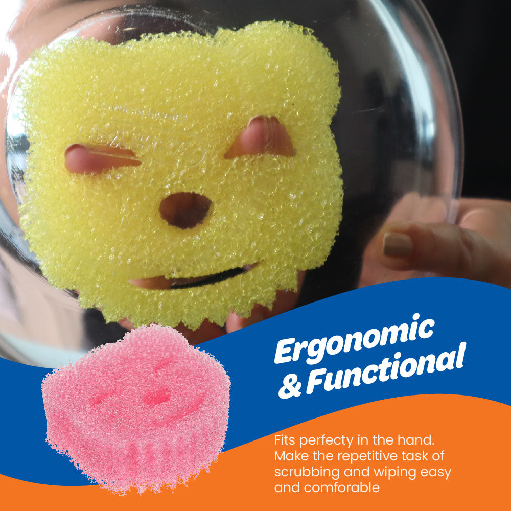 White Magic Scrubtastic Scrub & Wipe Sponge Original 3 Pack