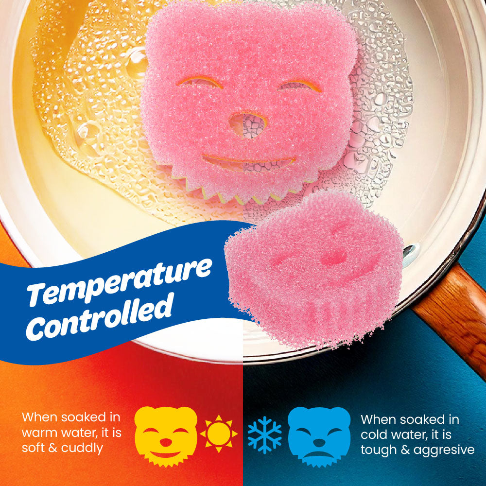 White Magic Scrubtastic Scrub & Wipe Sponge Duo 3 Pack