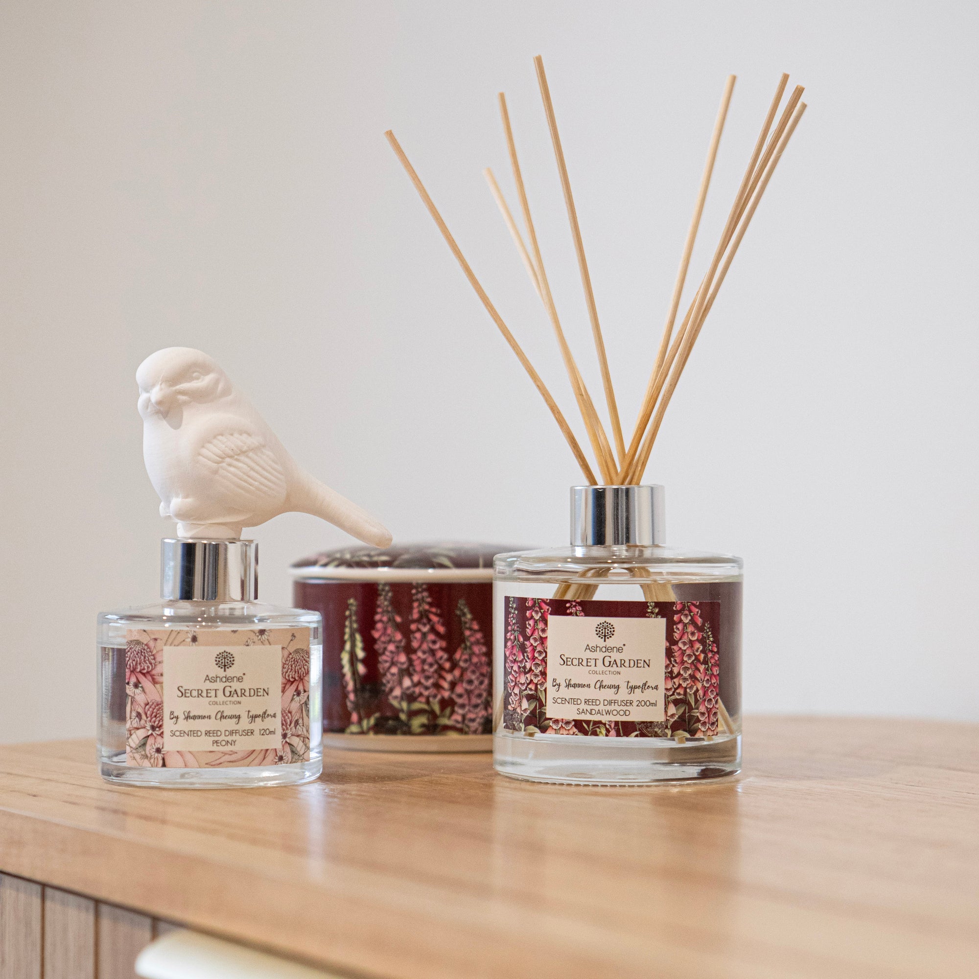 Ashdene Secret Garden Sandalwood Bird 120ml Diffuser