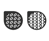 Claire Bowman Cake Lace Selina Ovals & Circles Stencil 2 Piece
