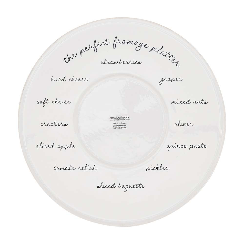 Annabel Trends Serving Plate J'adore le Fromage