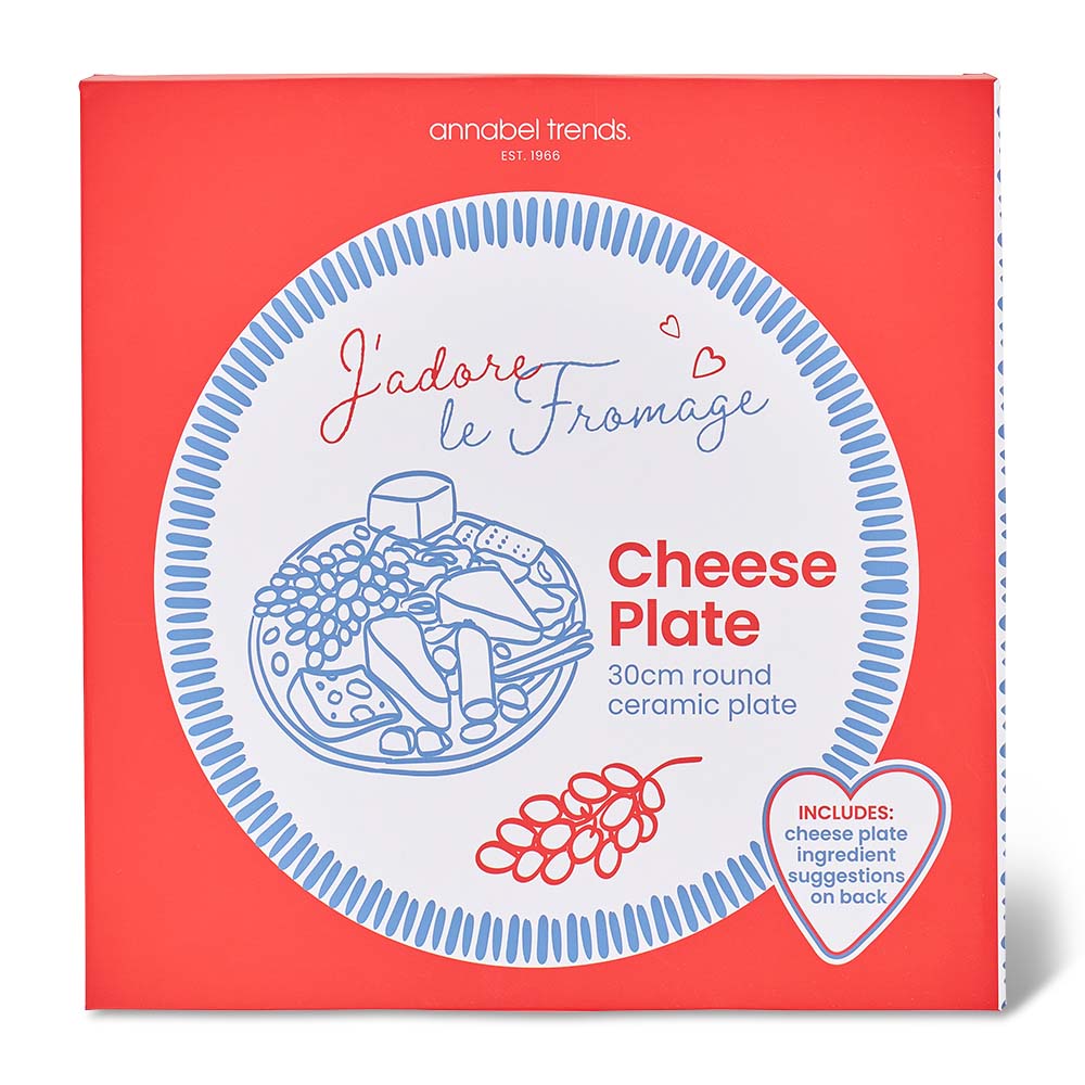 Annabel Trends Serving Plate J'adore le Fromage