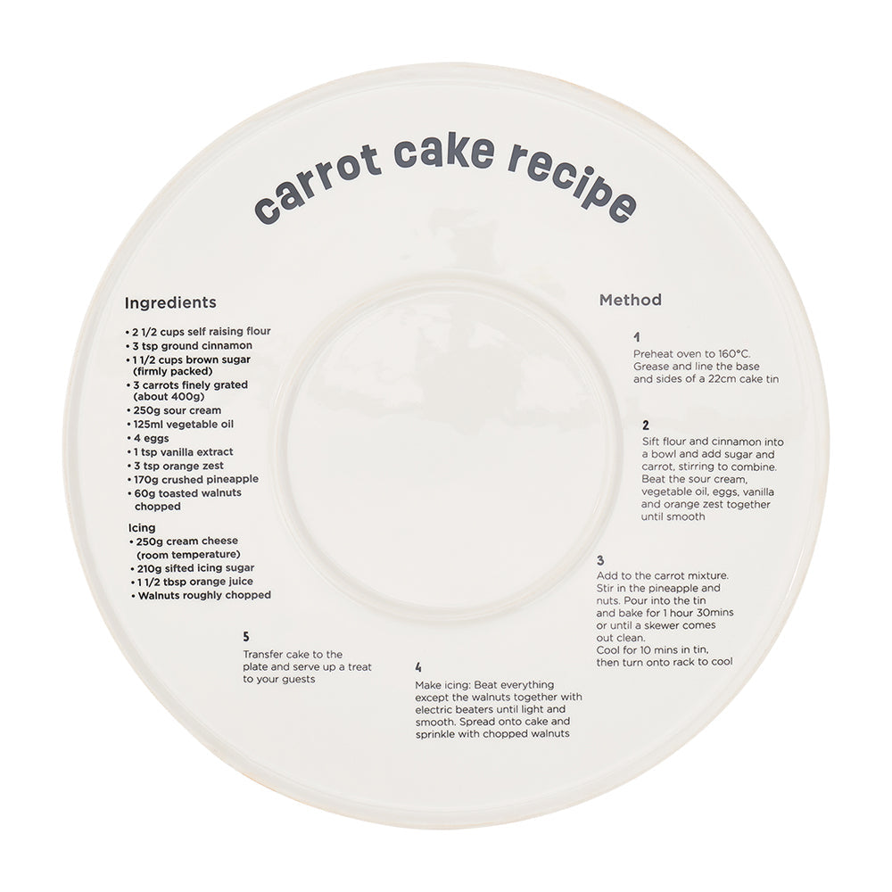 Annabel Trends Serving Plate Life is Short Eat The Cake