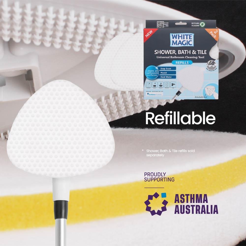 Shower, Bath & Tile Cleaning Tool + Bonus Refill
