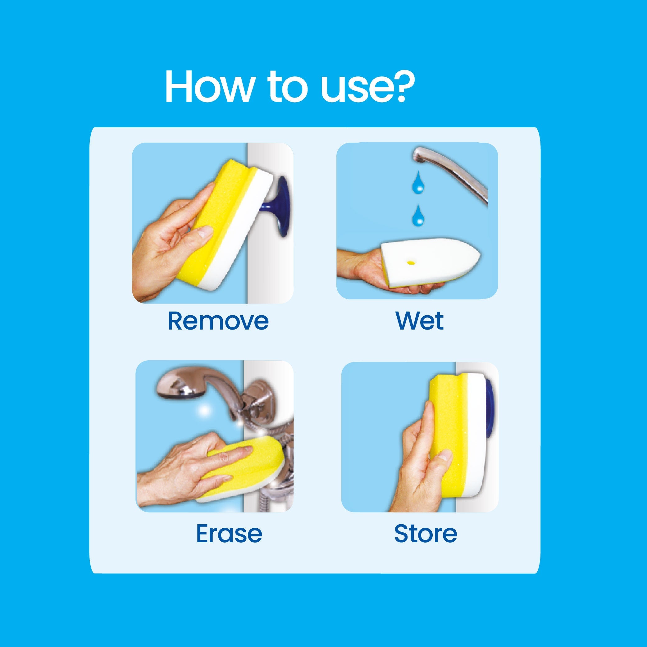 Shower Eraser Sponge