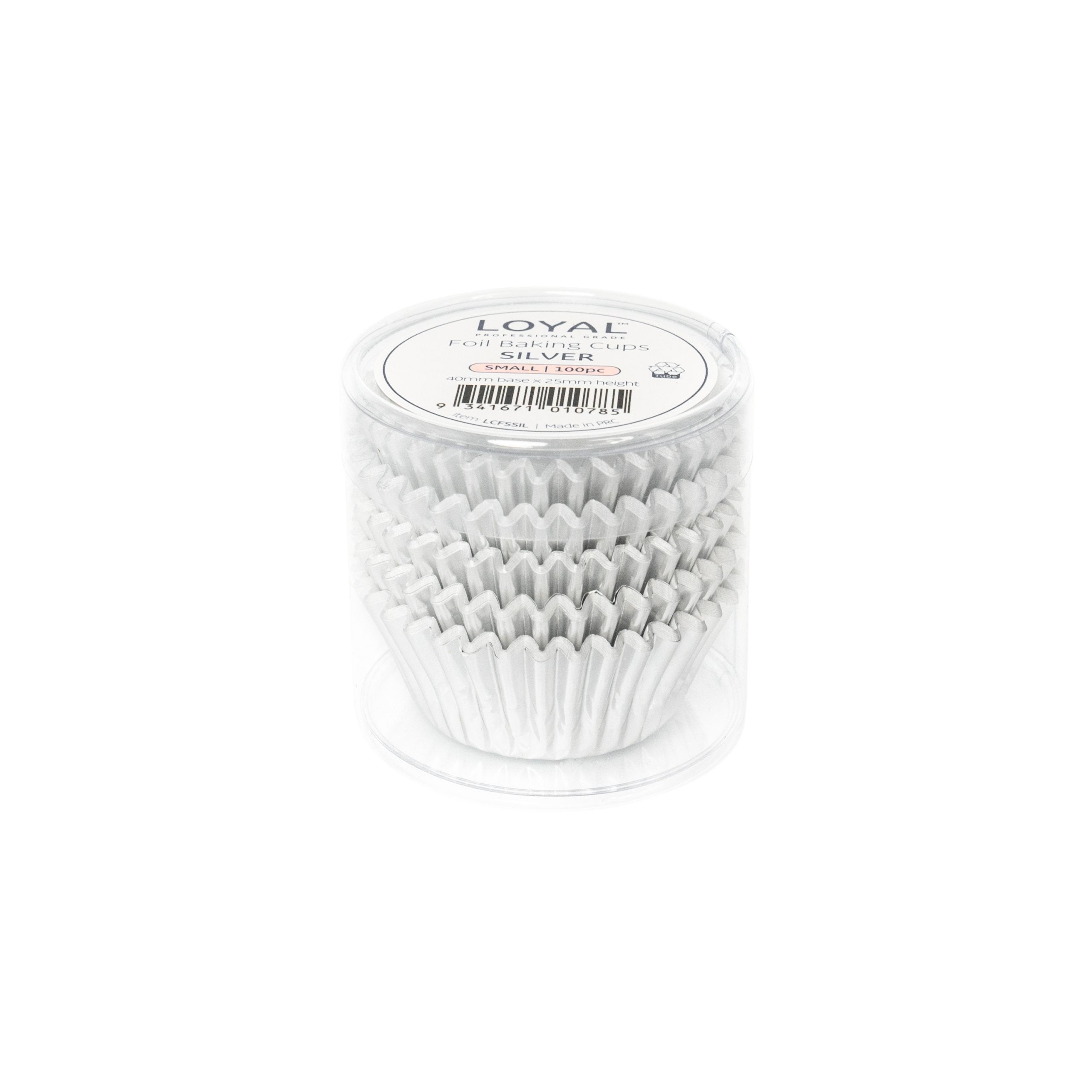 LOYAL Foil Baking Cups Silver (100pc) - Small
