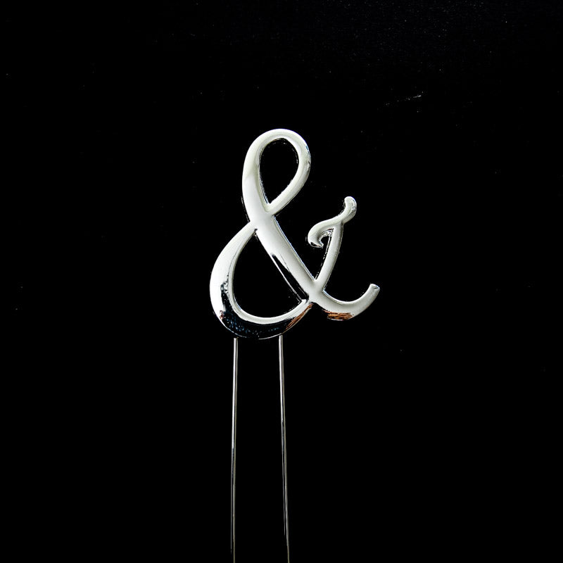 Sugar Crafty Cake Topper Symbol Silver 7cm