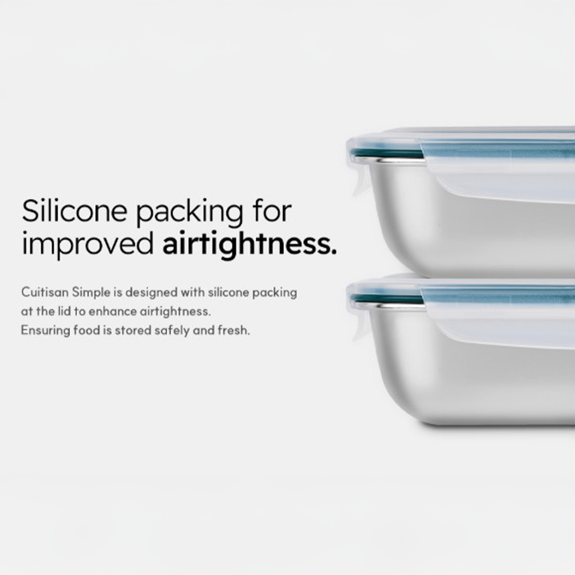 Cuitisan Simple Rectangle Container No.3 (300ml)