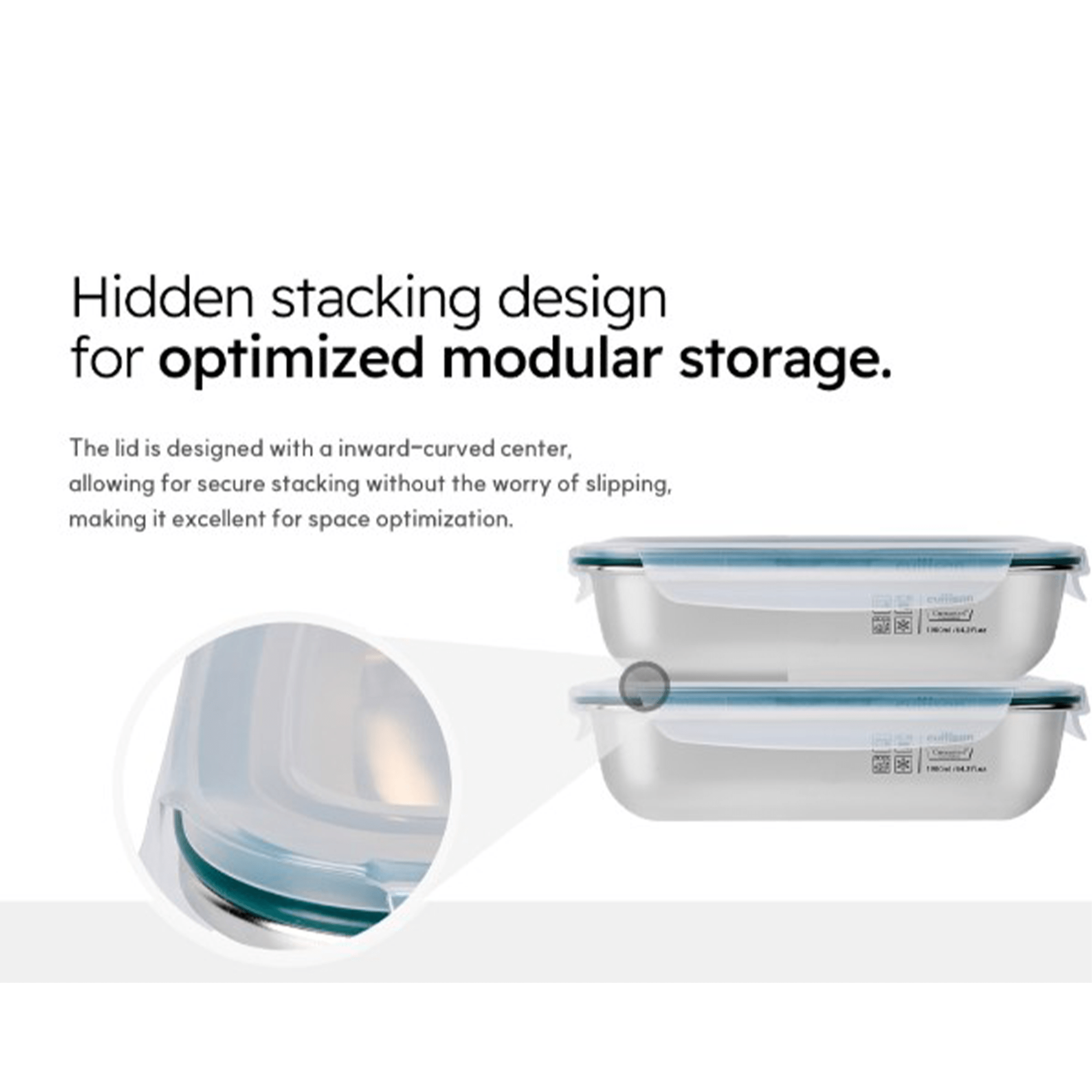Cuitisan Simple Rectangle Container No.3 (300ml)