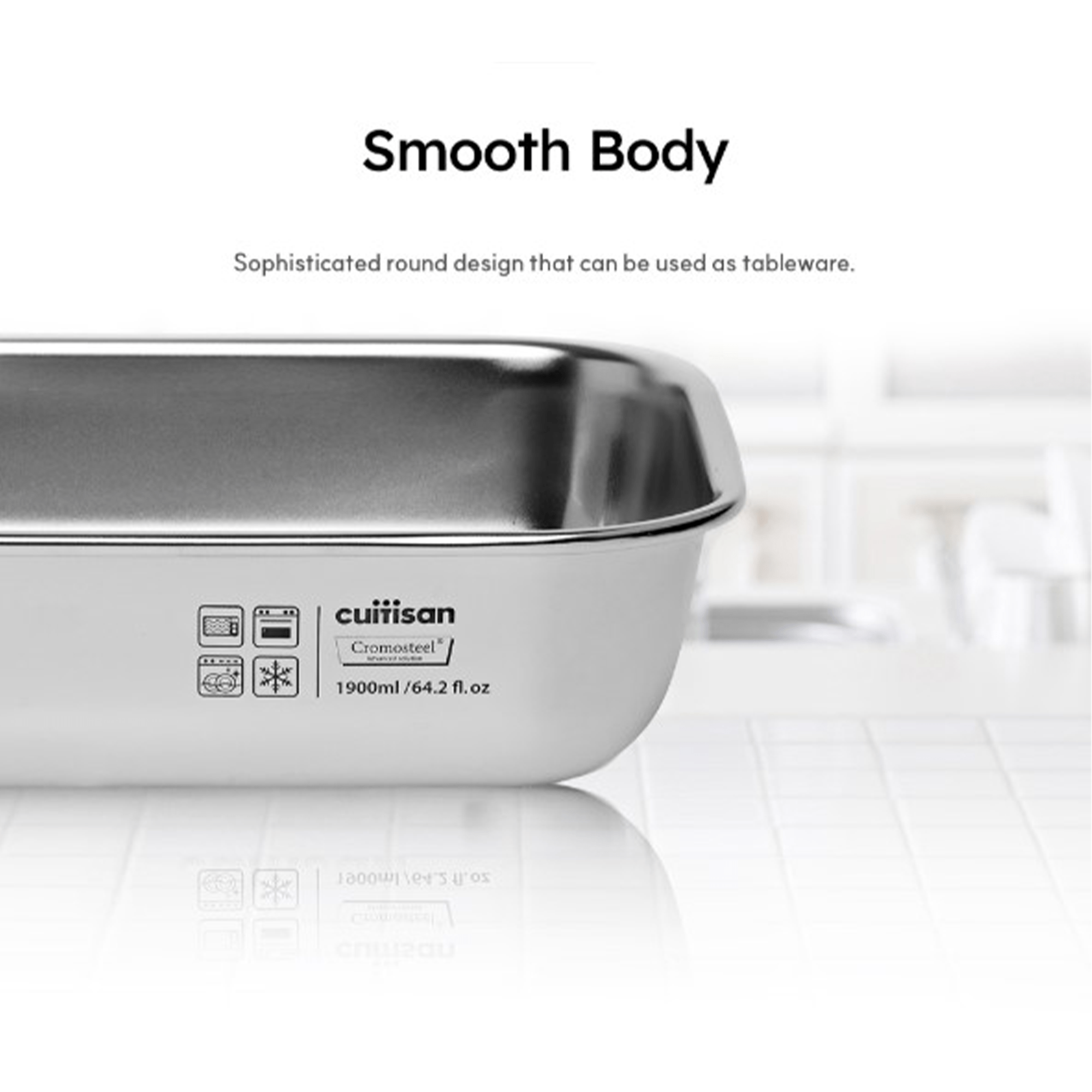 Cuitisan Simple Rectangle Container No.5 (580ml)