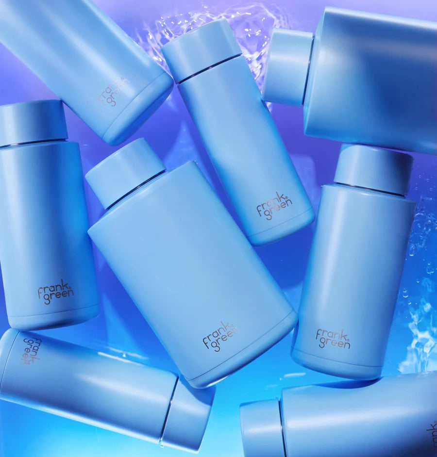 Frank Green 20oz Reusable Bottle (straw) - Sky Blue