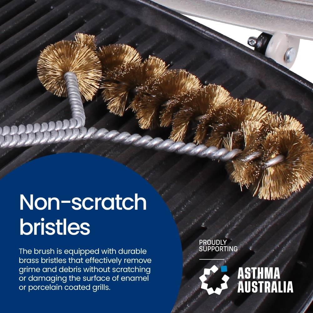 Small Brass Spiral Barbecue Brush