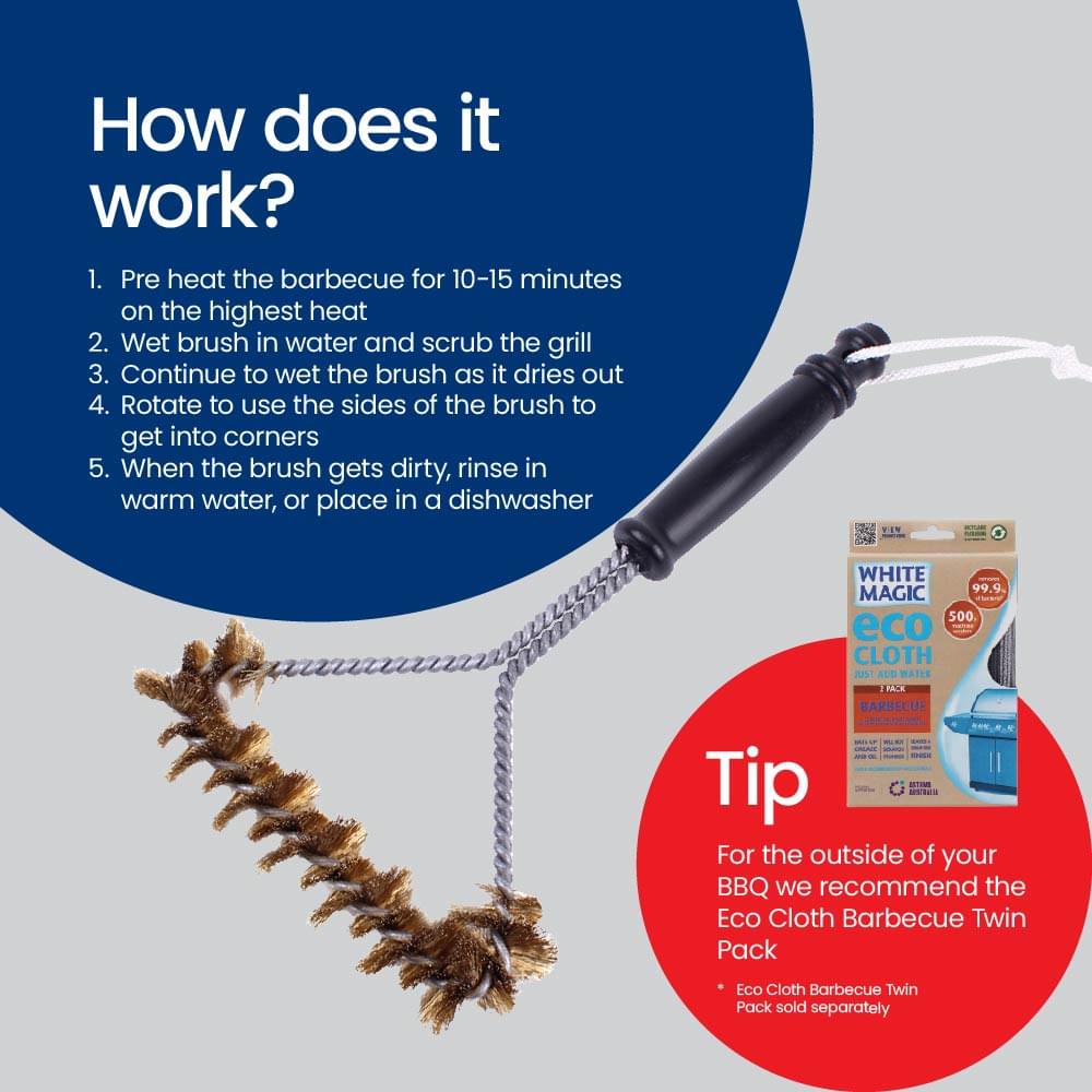 Small Brass Spiral Barbecue Brush