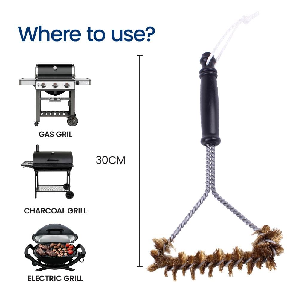 Small Brass Spiral Barbecue Brush