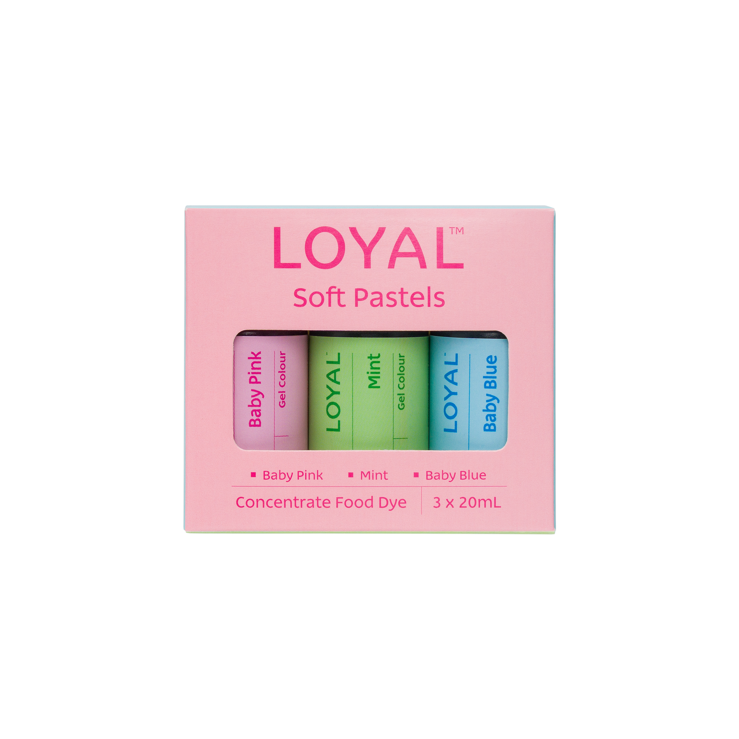 LOYAL Gel Colour Set Soft Pastels 20ml 3 Piece