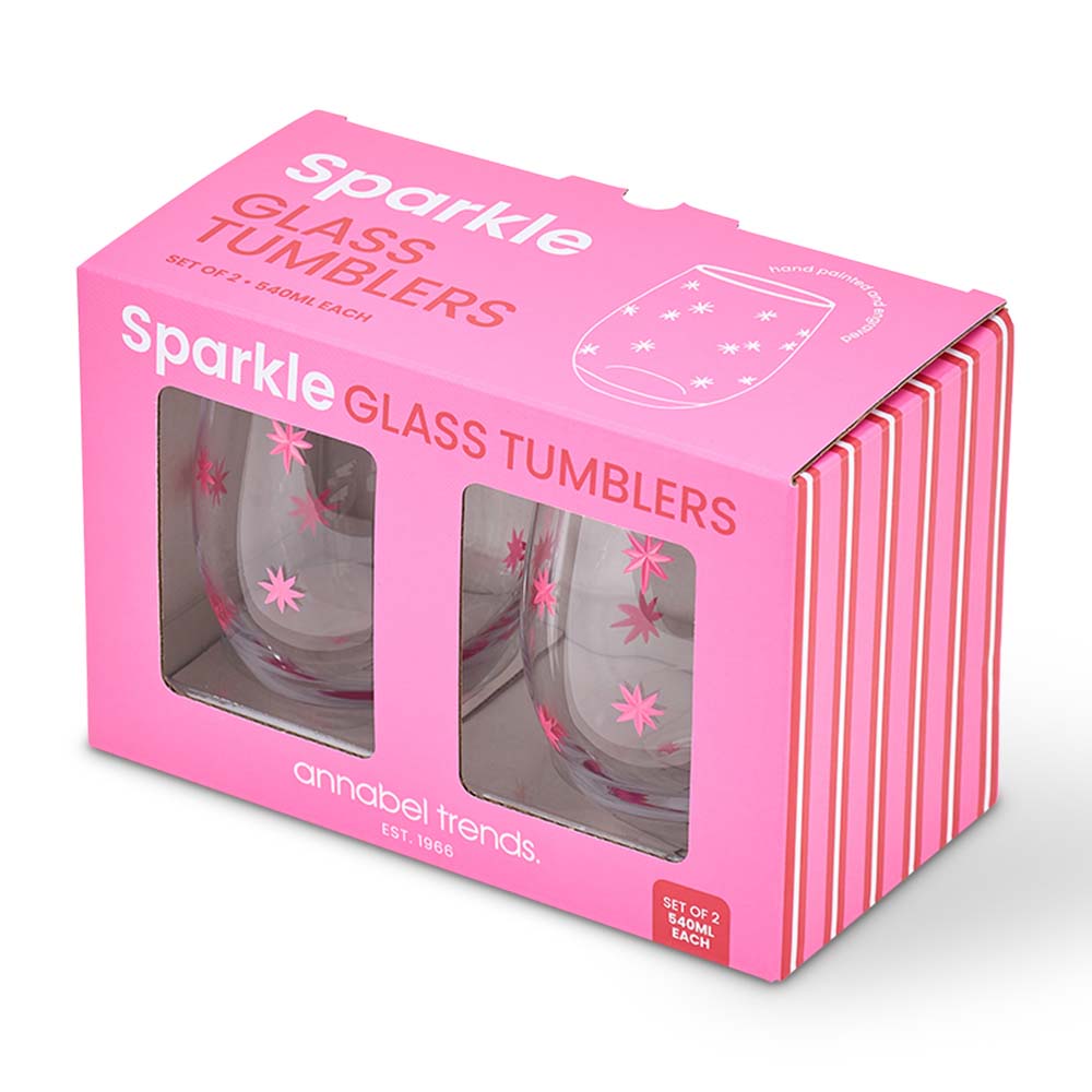 Annabel Trends Sparkle Tumbler Glasses 2pc