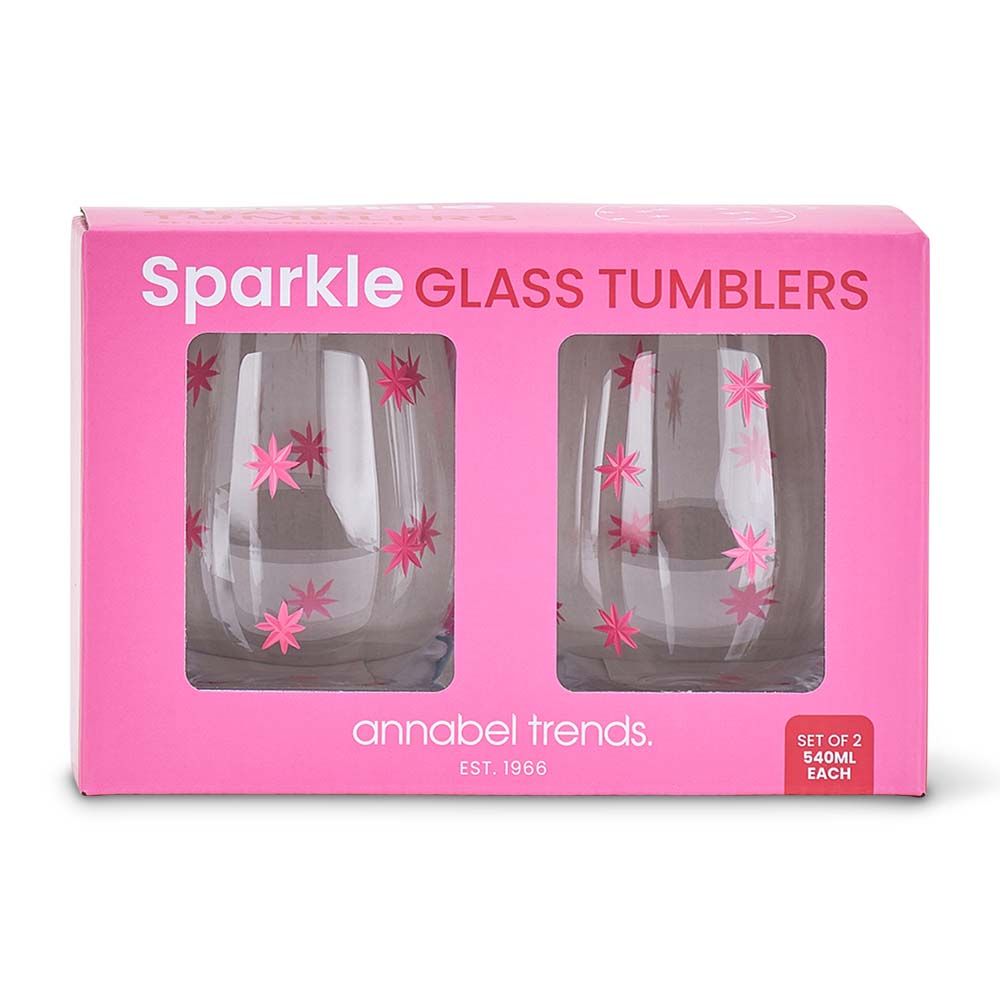 Annabel Trends Sparkle Tumbler Glasses 2pc