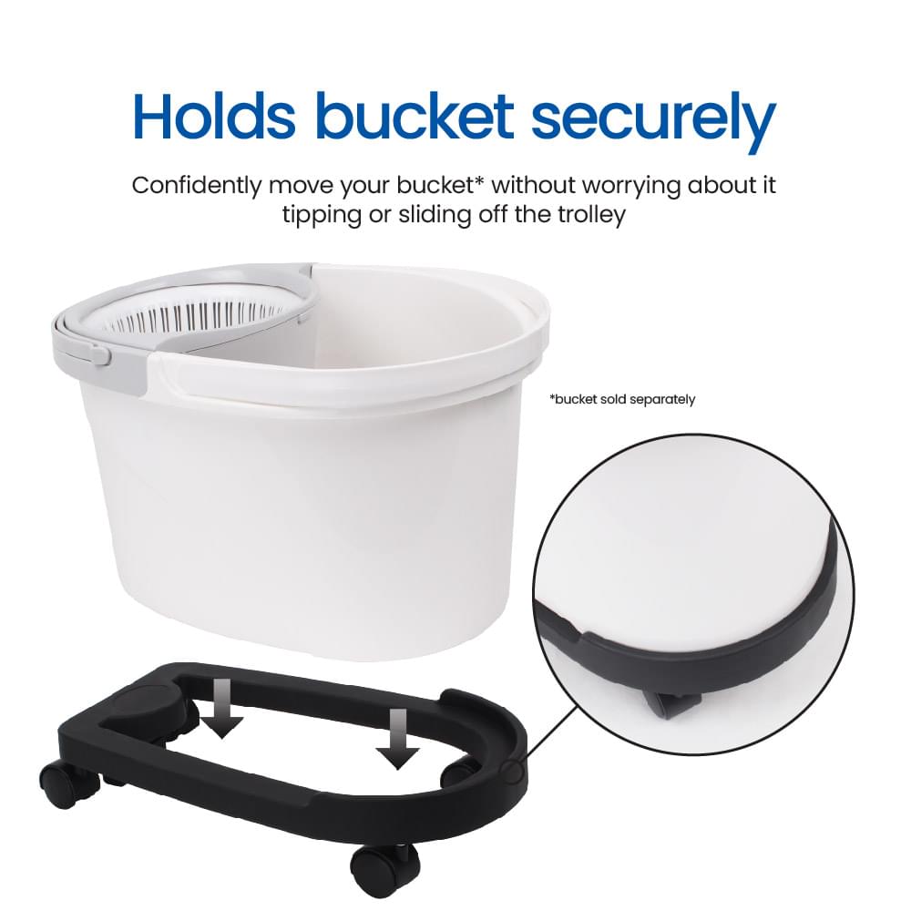 White Magic Spin Mop Trolley