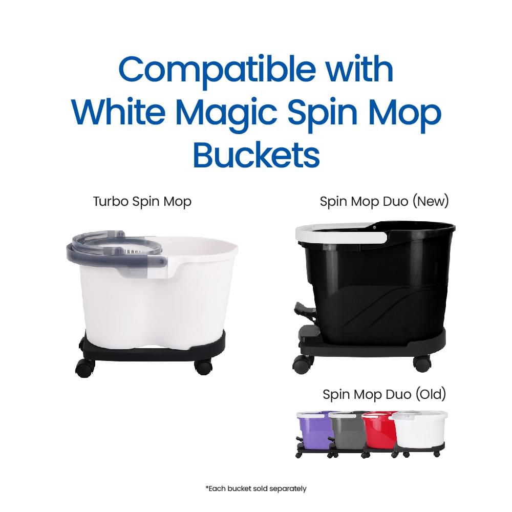 White Magic Spin Mop Trolley