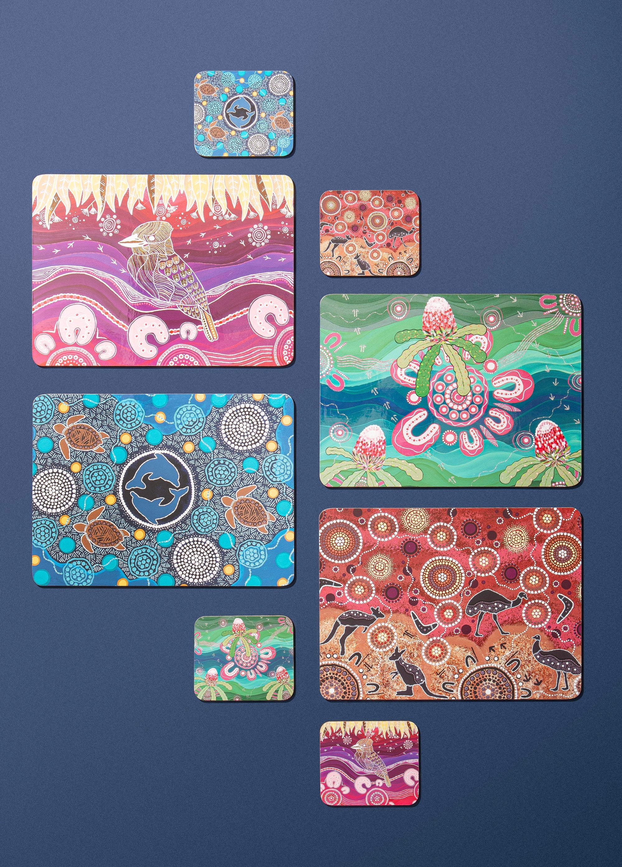 Ashdene Spirit Land 4pk Assorted Coaster