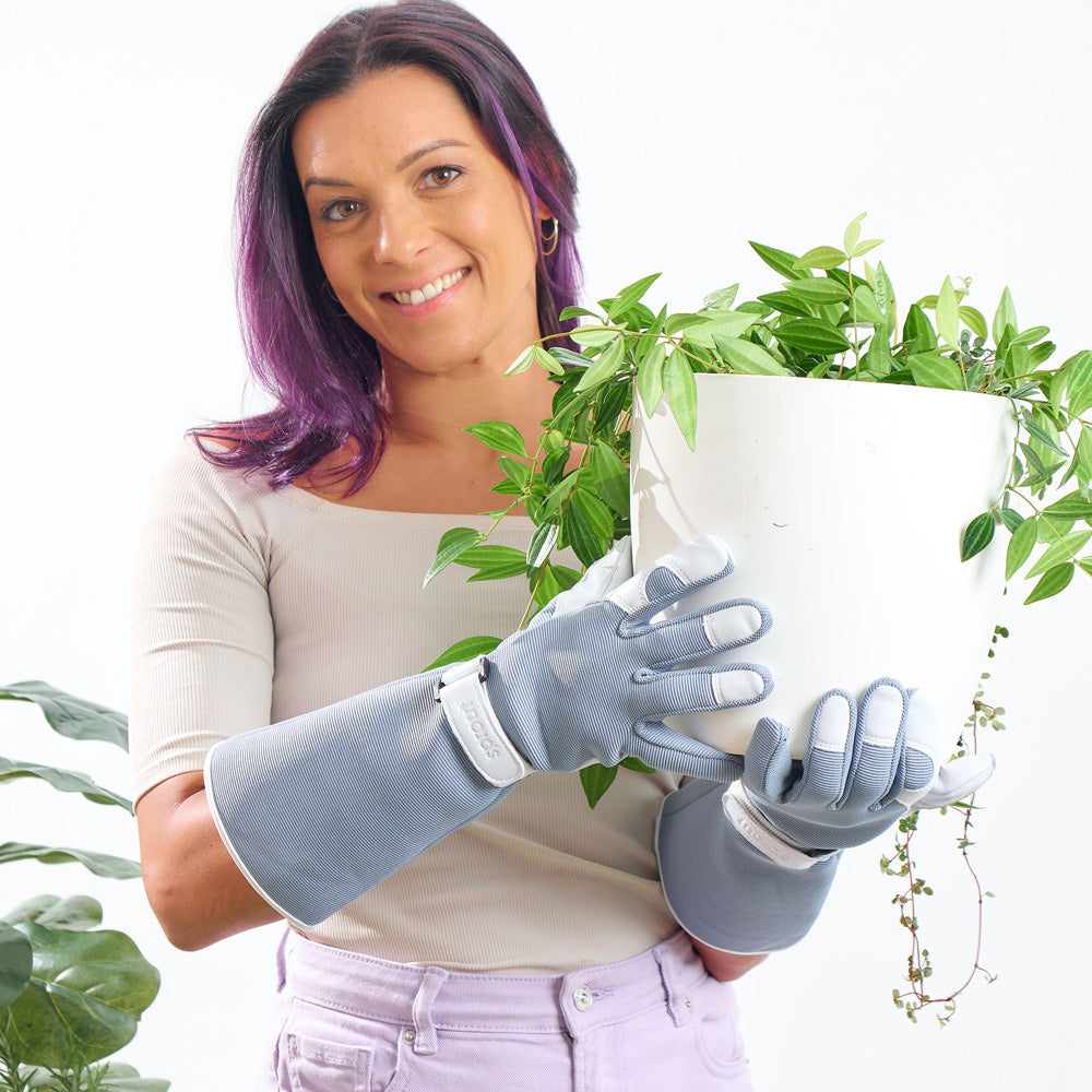 Annabel Trends Sprout Long Sleeve Garden Gloves Olive