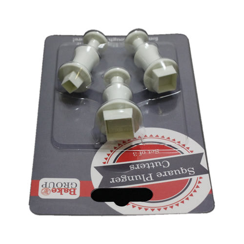 Bake Group Plunger Cutters Square 3 Piece