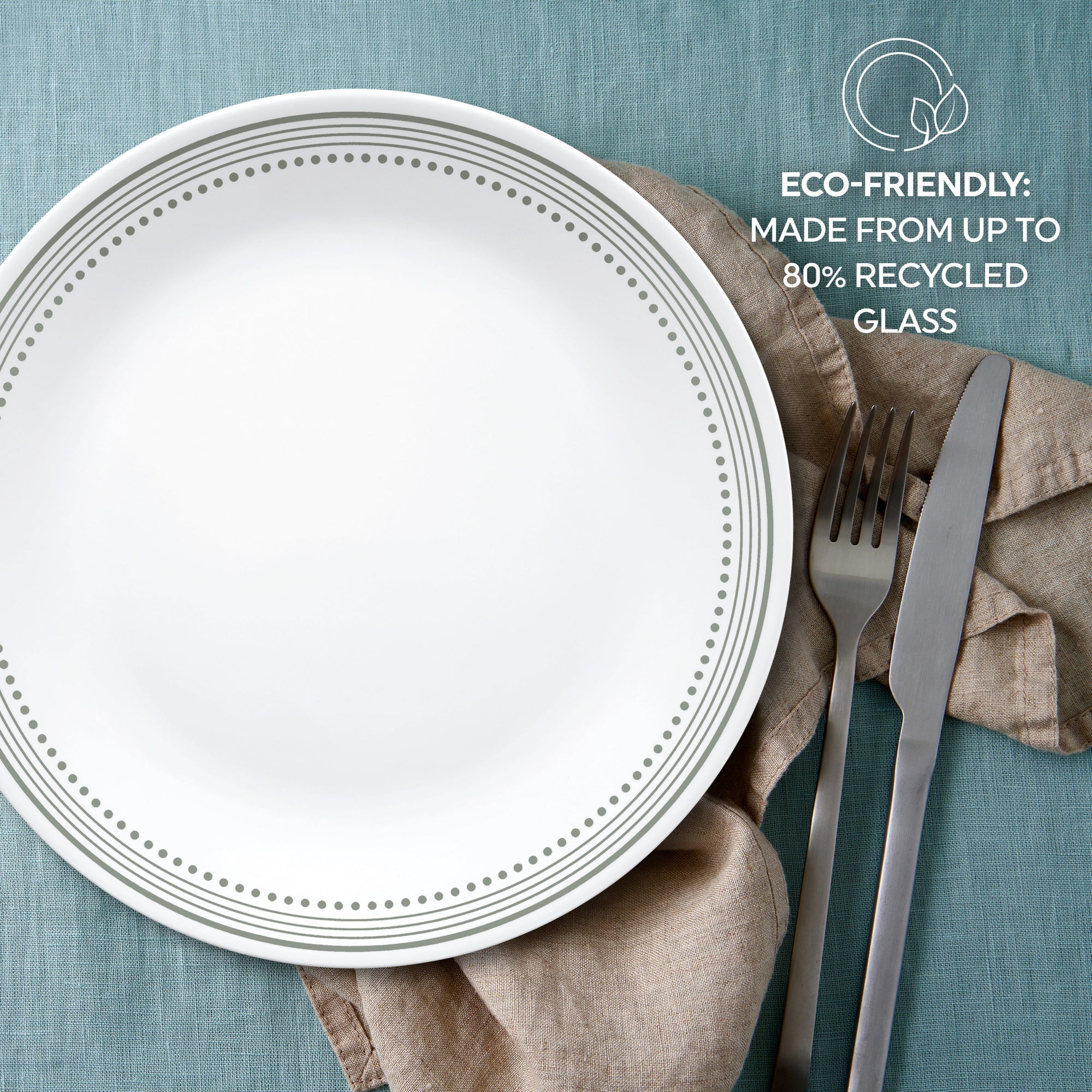 Corelle Mystic Gray 12 Piece Dinner Set