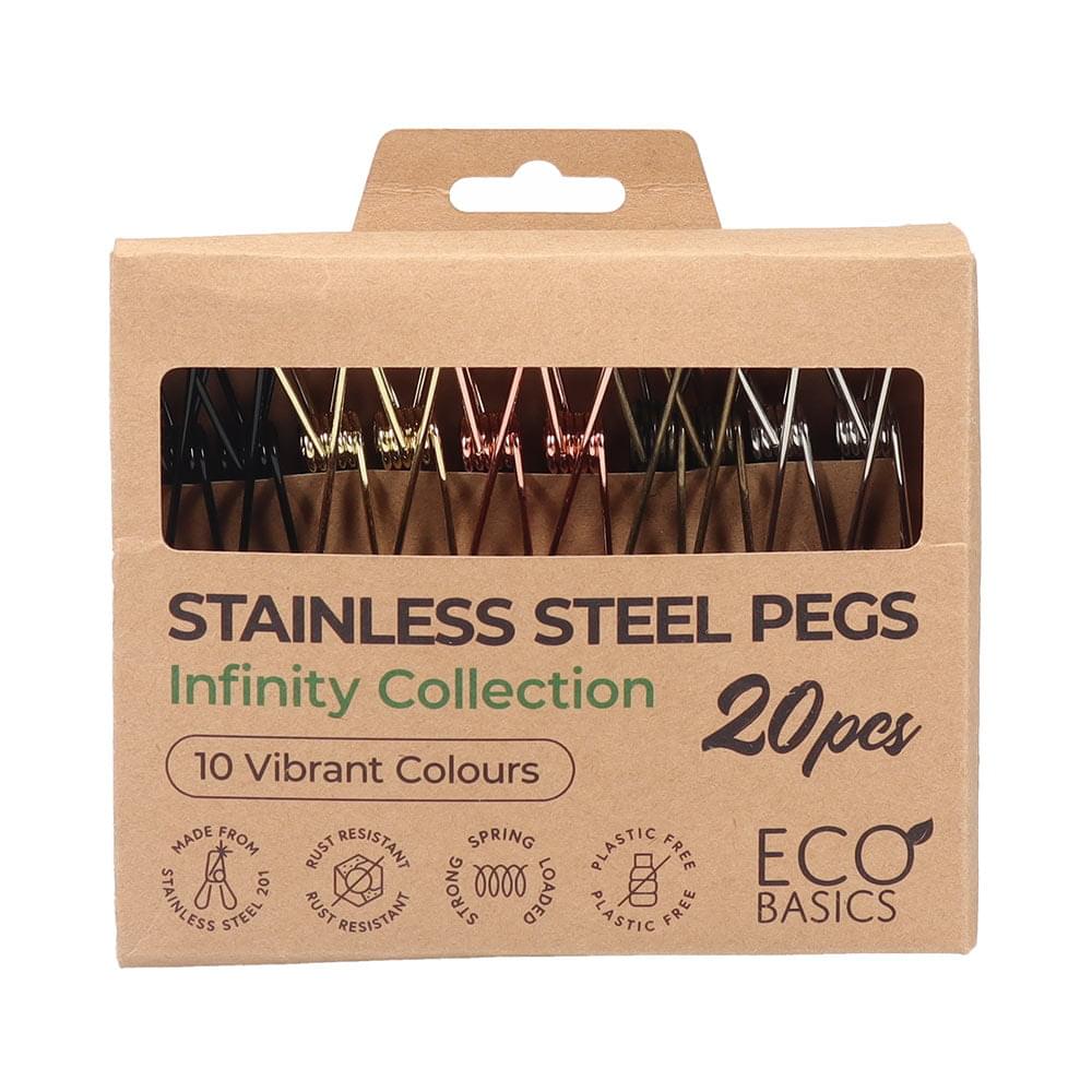 Eco Basics Stainless Steel Pegs 20 pcs