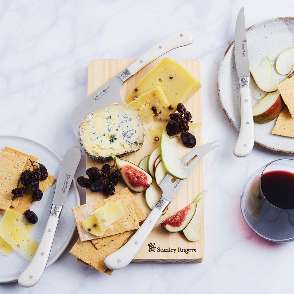 Stanley Rogers Pistol Grip Artisan Steak Knife Set 4 Piece - Bone