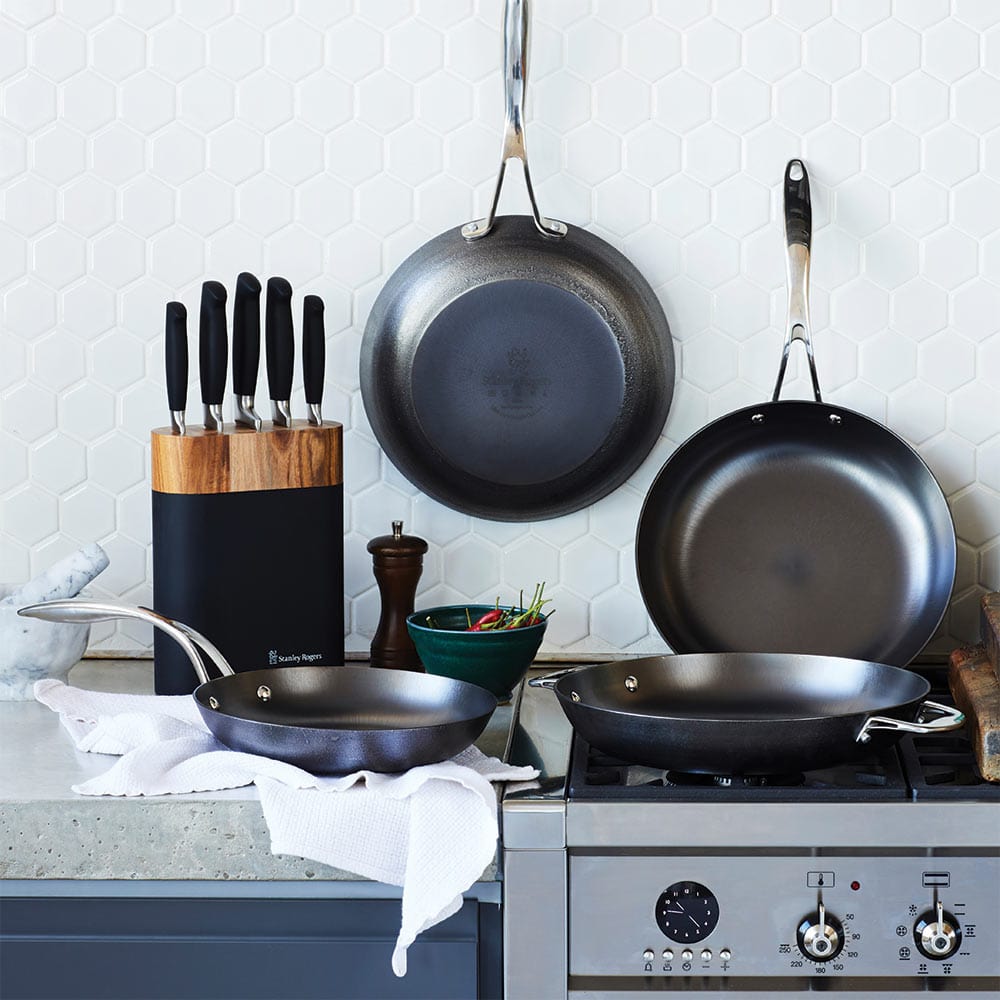 Stanley Rogers Lightweight Cast Iron Cook's Pan 30cm