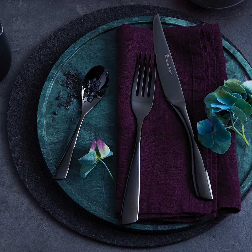 Stanley Rogers Soho Onyx 24 Piece Cutlery Set