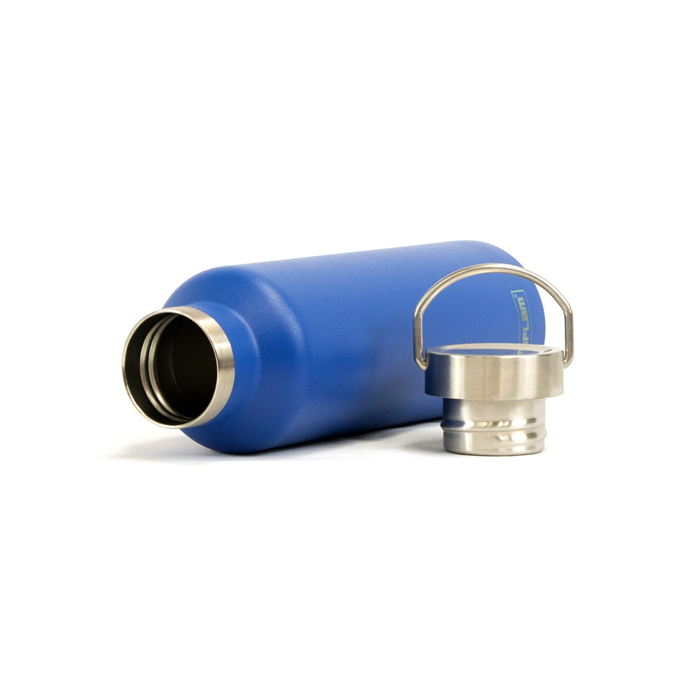 750ml Neoflam Go+ Tumbler Stainless Steel Double Walled and Vacuum Insulated Blue - 100% plastic free
