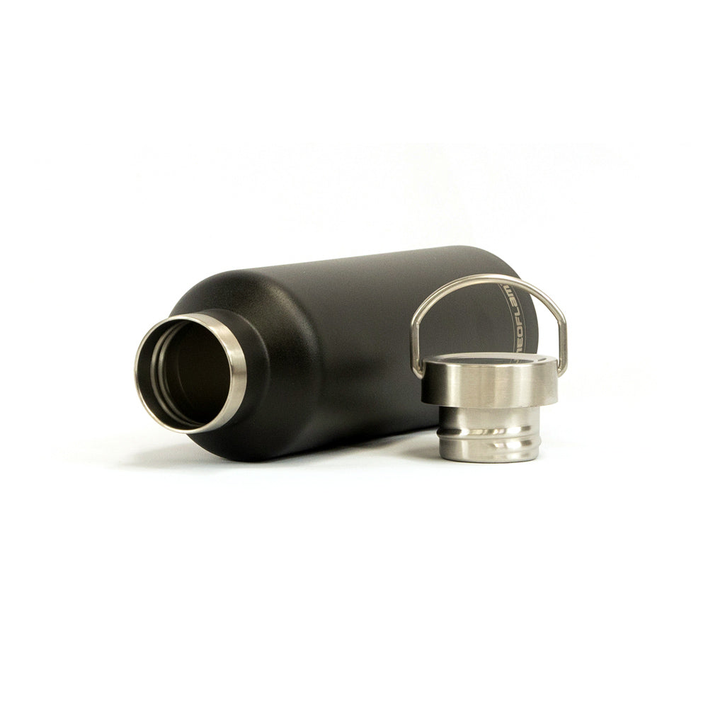 750ml Neoflam Go+ Tumbler Stainless Steel Double Walled and Vacuum Insulated black - 100% plastic free