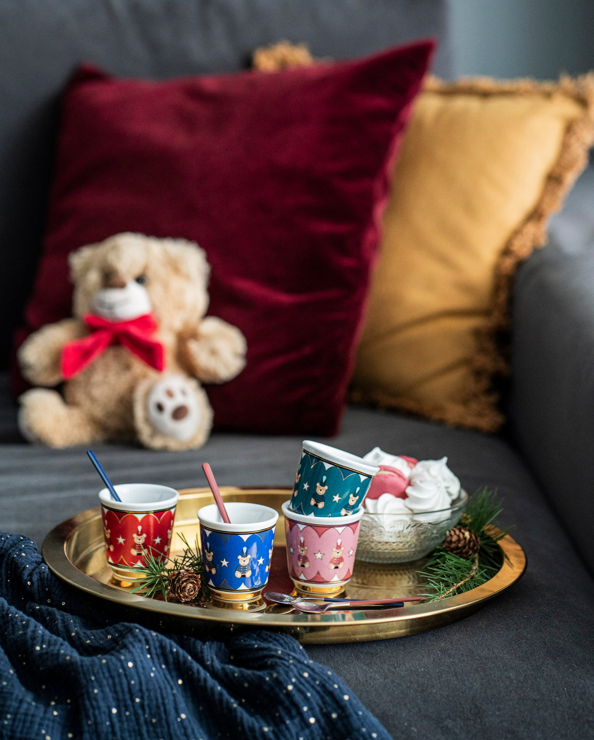 Bialetti Magico Ricordo Cups Teddy Bear – Set of 4
