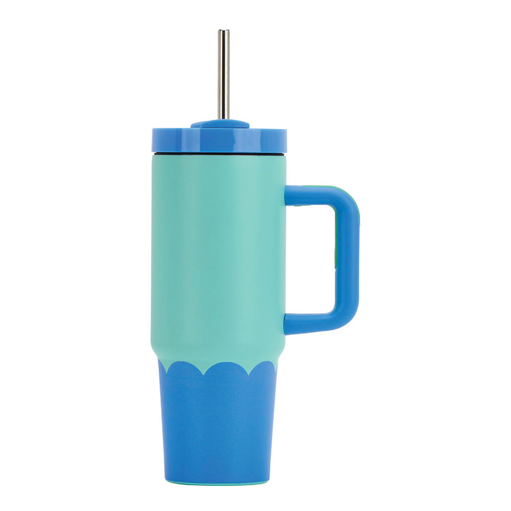 Annabel Trends Stainless Steel Super Sip Wave Aqua & Blue