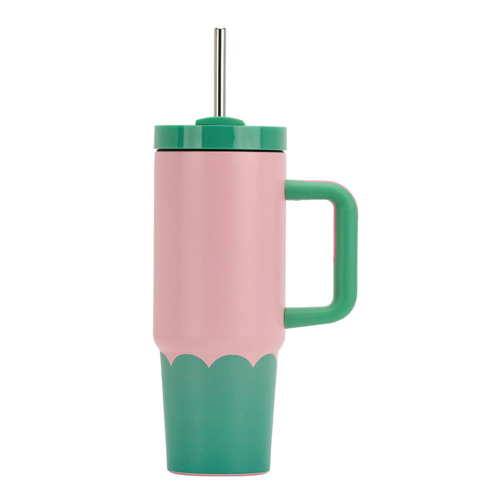 Annabel Trends Stainless Steel Super Sip Wave Musk & Green