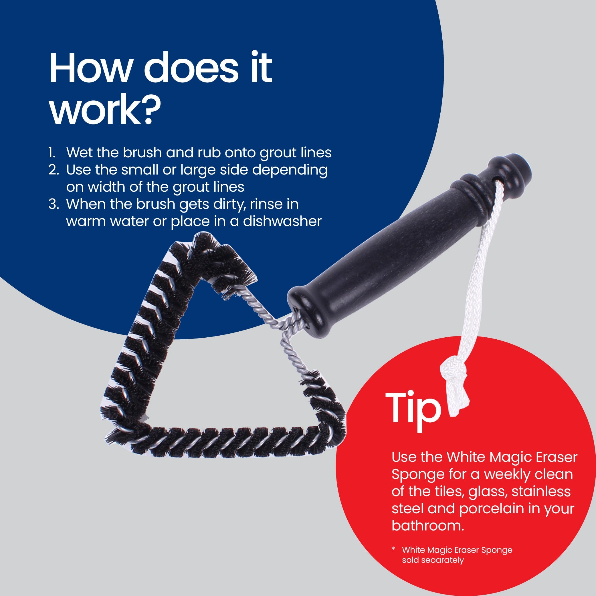 Super Sturdy Grout Cleaning Brush