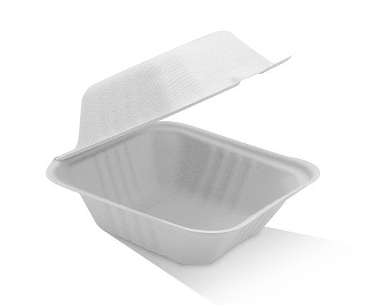 ecoware Sugarcane Clamshell Hamburger 6 inch (Carton of 400)