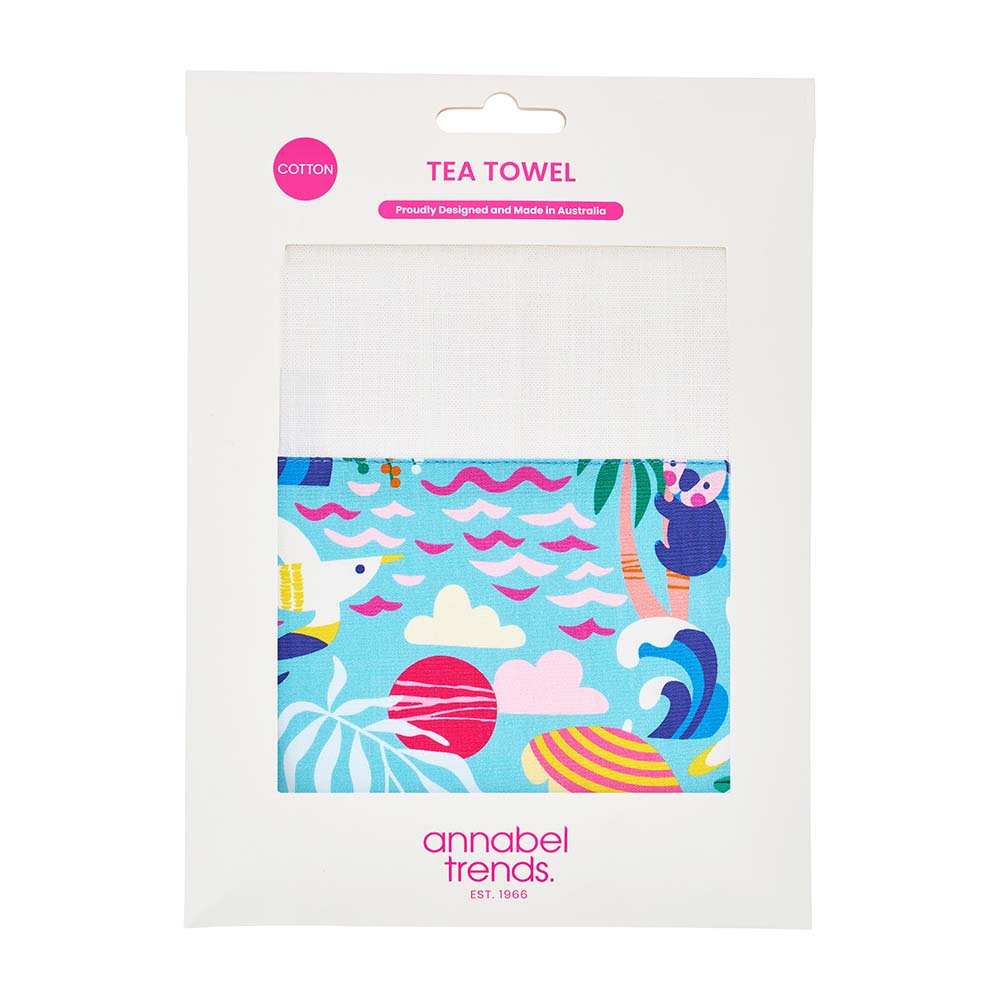 Annabel Trends Cotton Tea Towel Aussie Summer