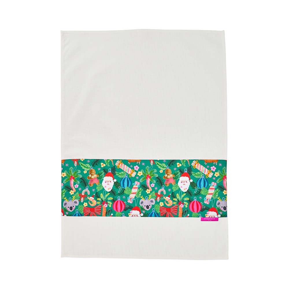 Annabel Trends Cotton Tea Towel Deck the Palms