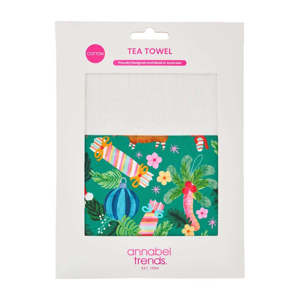 Annabel Trends Cotton Tea Towel Deck the Palms