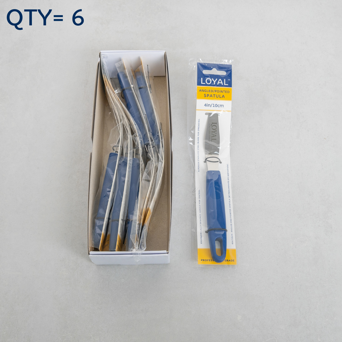 LOYAL Angled & Pointed Spatula 4 Inch / 10cm