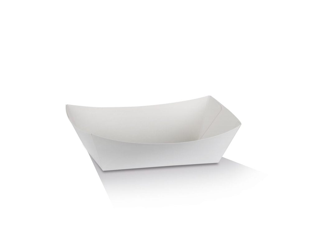 ecoware Medium Tray White Cardboard No.3 (Carton of 500)