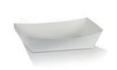 ecoware Large Tray White Cardboard No.4 (Carton of 400)