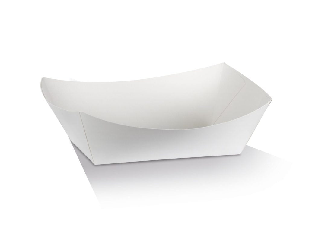 ecoware X-Large Tray White Cardboard No.5 (Carton of 200)