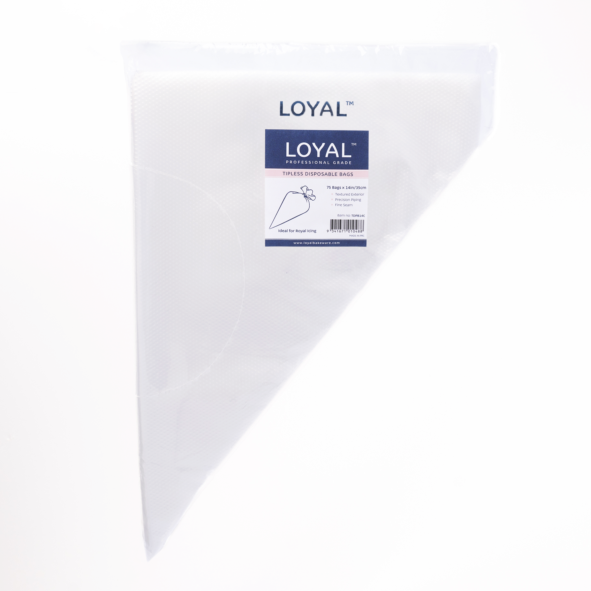 LOYAL Disposable Tipless Piping Bags 14 Inch 75 Piece