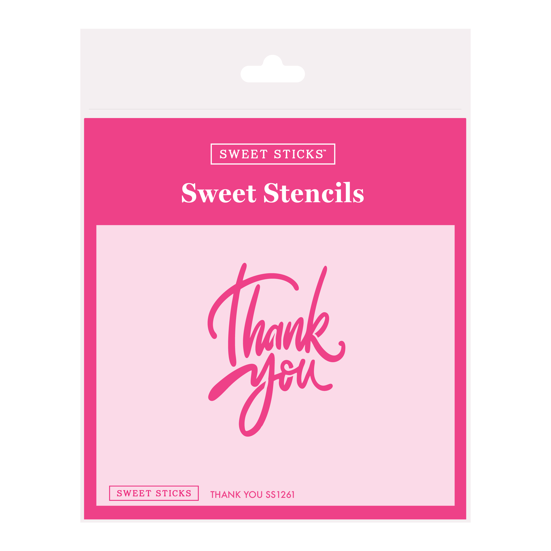 SWEET STICKS Sweet Stencils Thank You Range - SS1261